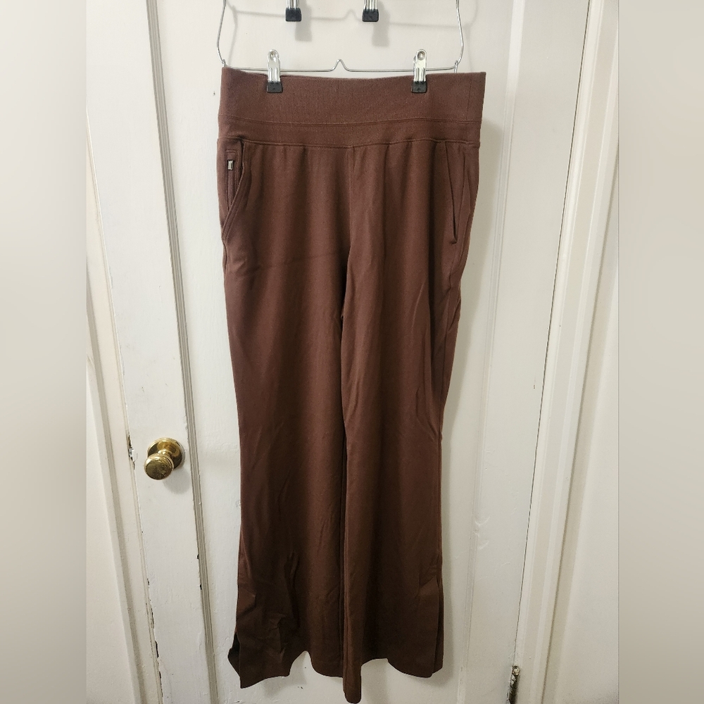 Athleta Chocolate Brown Wide Leg Pants